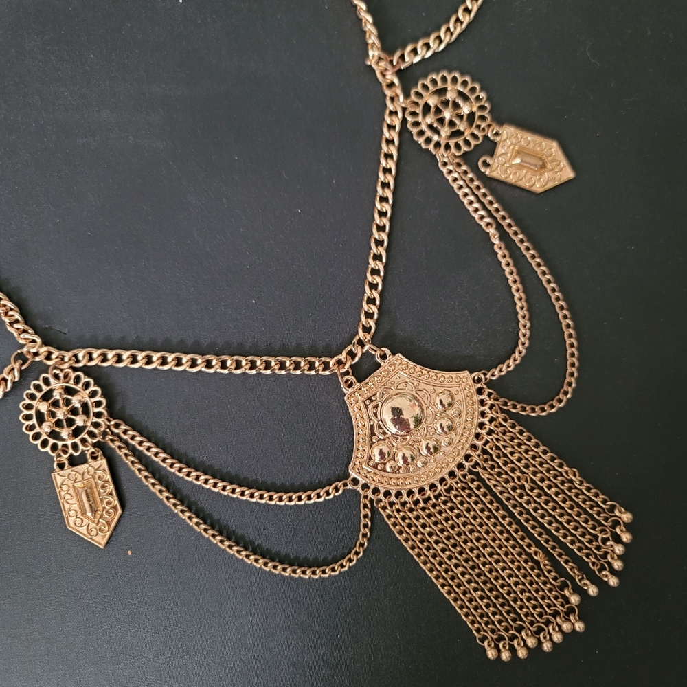 Gold chain belt
